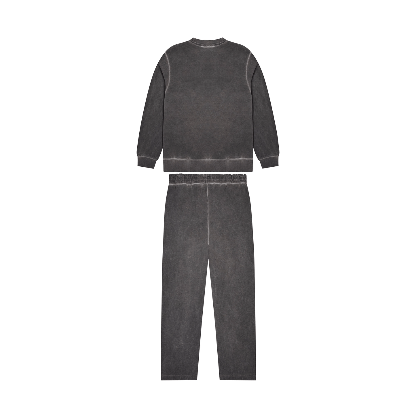 Trapstar Deconstructed Decoded Oil Wash Crew Tracksuit- Grey - Kick Game