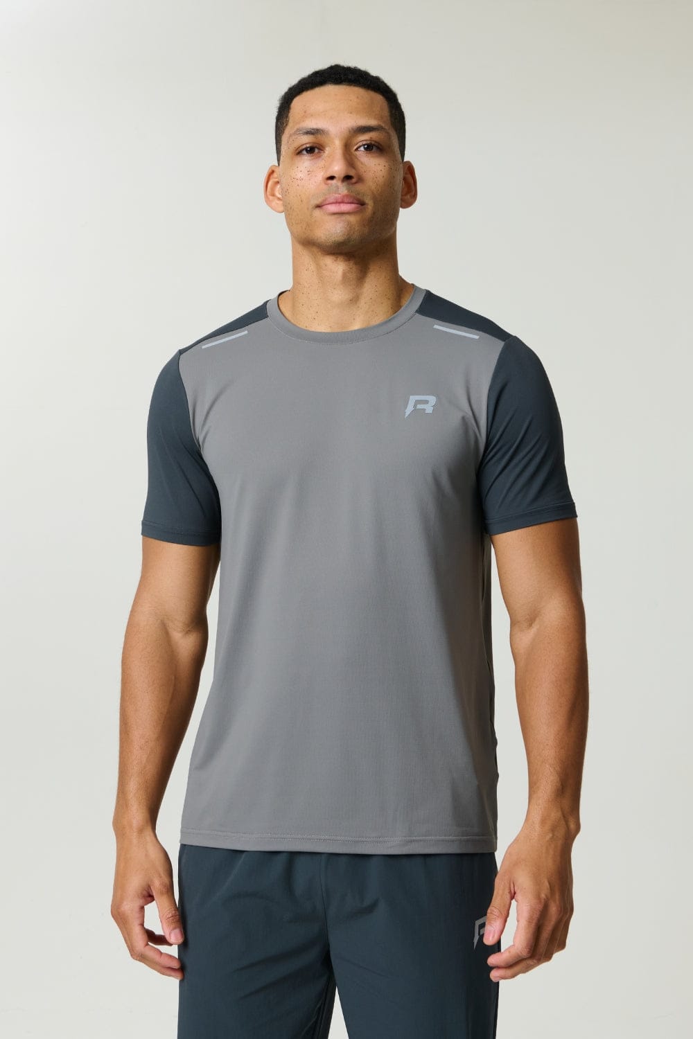 FLIGHT T-SHIRT - GARGOYLE / ASH GREEN - Kick Game