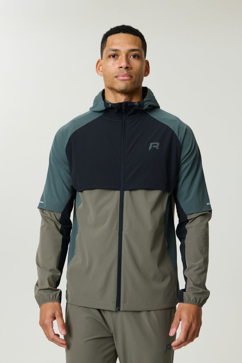 Reprimo Vortex Windbreaker Jacket 'Dark Moss Grey Velvet' - Kick Game