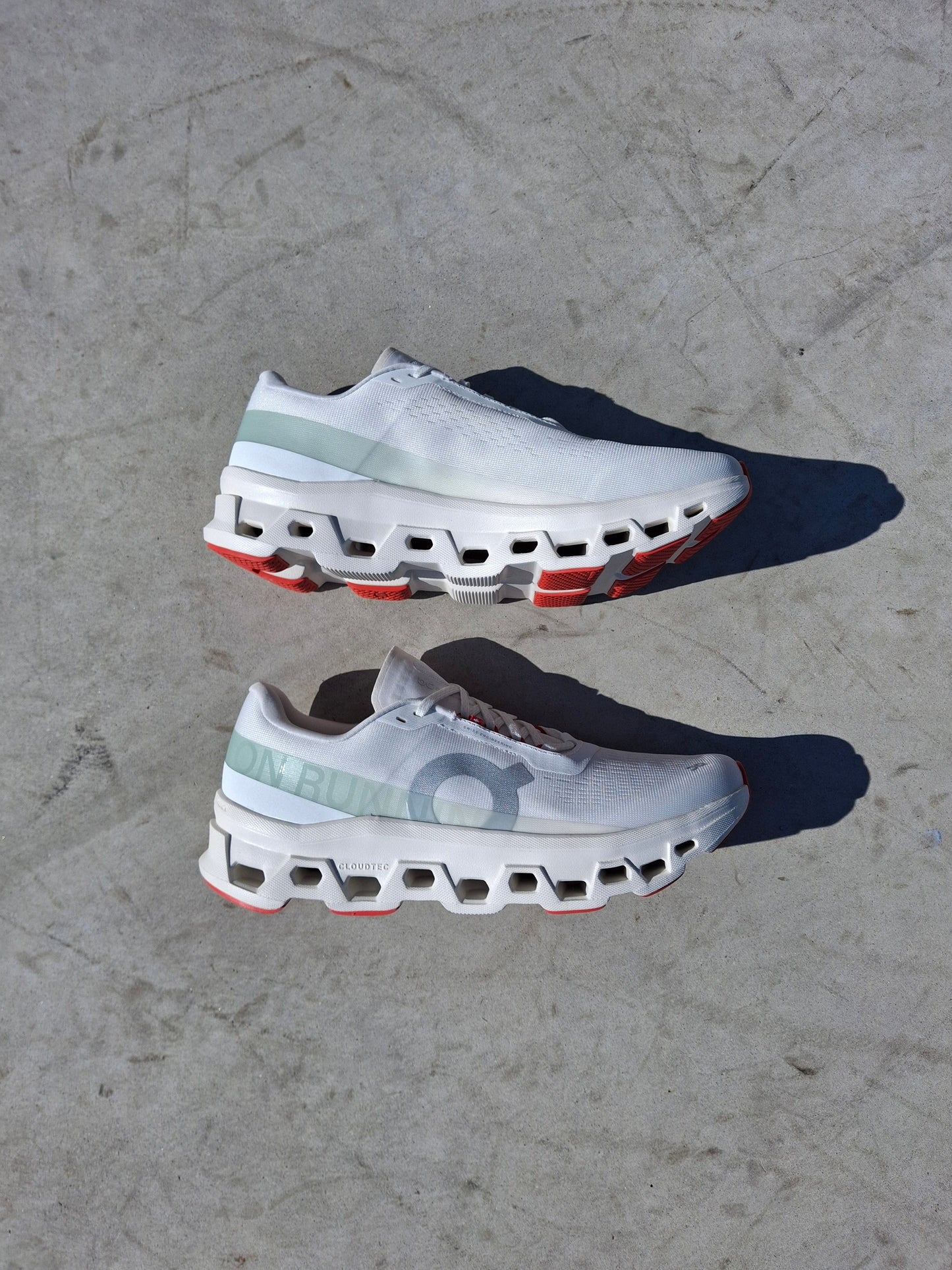 On Cloudmonster 1 'Ivory Creek' - Kick Game