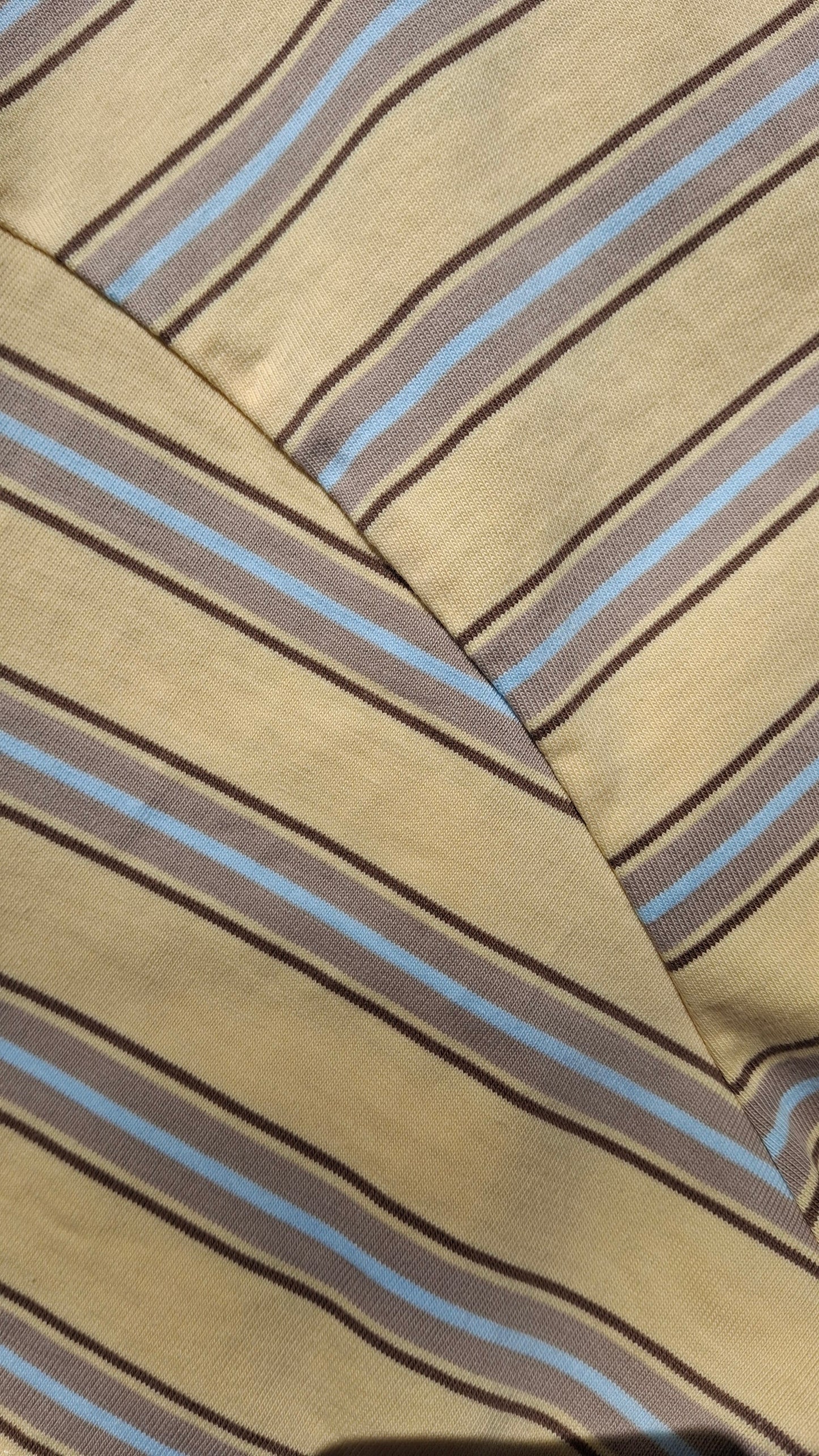 Summit Stripe Short Sleeve T-Shirt 'Yellow' - Kick Game