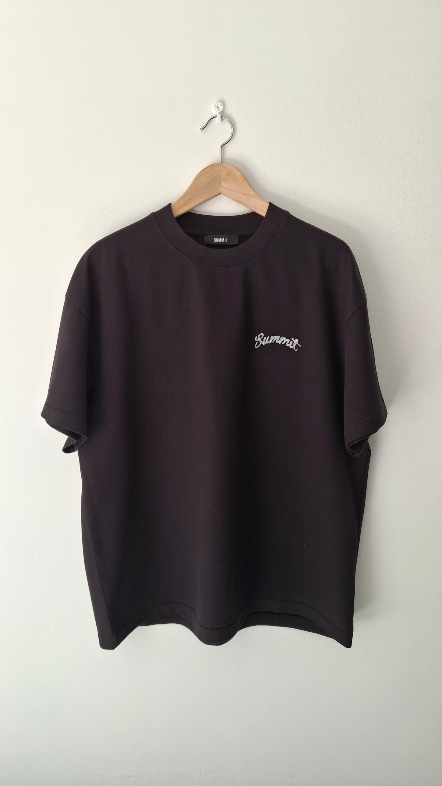 Summit Chainstitch T-Shirt 'Black' - Kick Game
