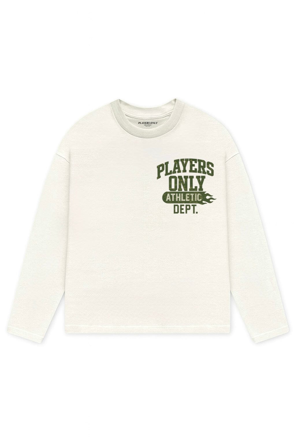 PLAYERS ONLY ECRU CAMO PRINT ATHLETIC DEPT LONG SLEEVE - Kick Game