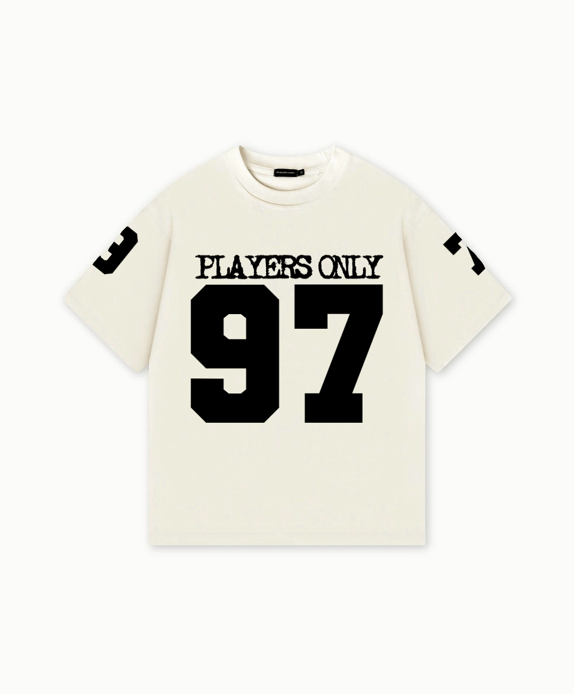 PLAYERS ONLY ECRU JERSEY TEE - Kick Game