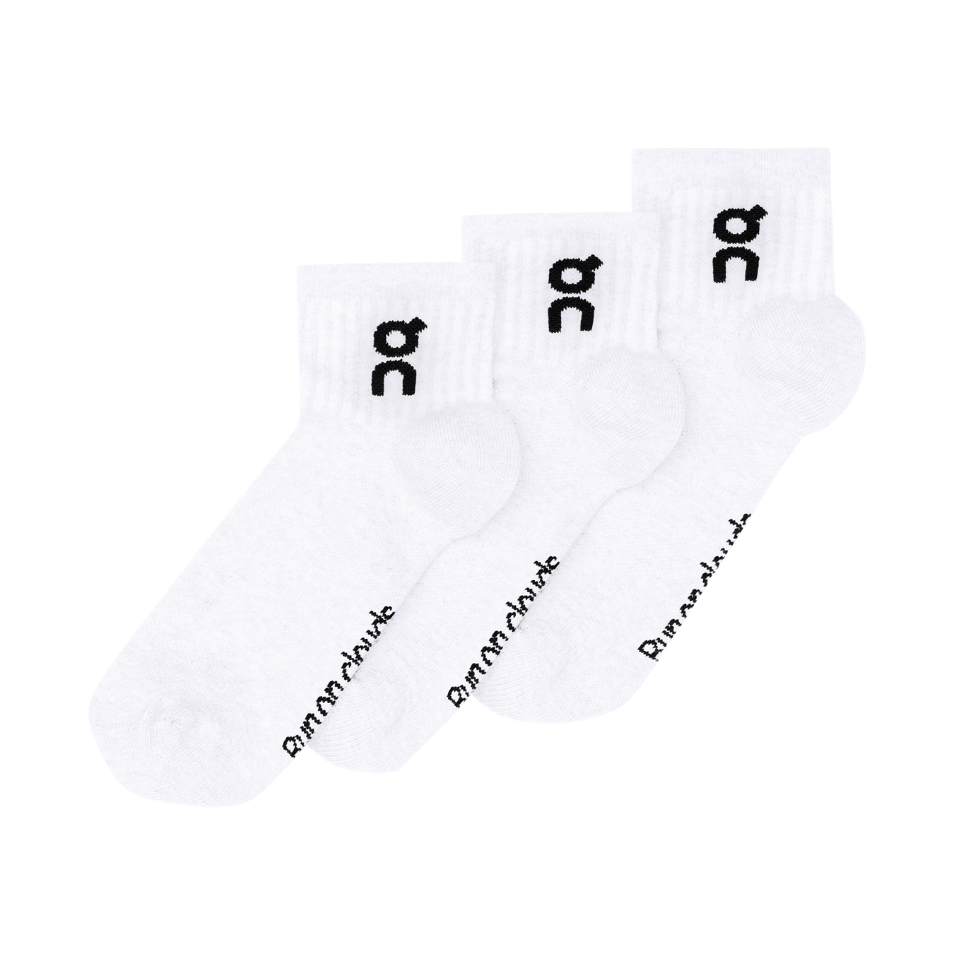 On Logo Sock Mid 3P 'White' - Kick Game