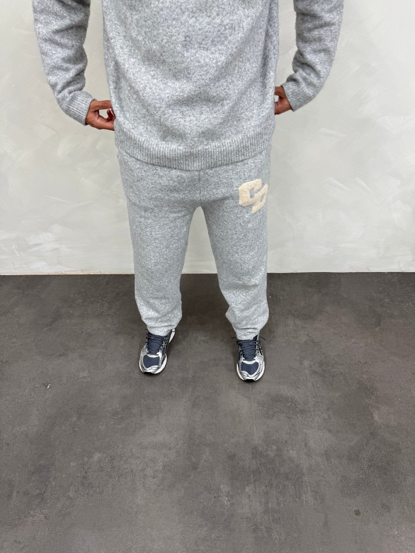 Cardair CD Logo Knit Joggers - Grey - Kick Game