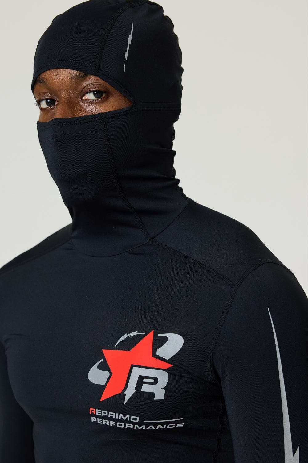 RP Base-Layer Balaclava Hoodie - Black/Red - Kick Game