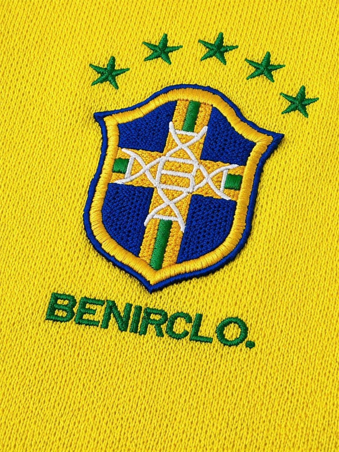 04 dinho inspired knit Jersey - Yellow - Kick Game
