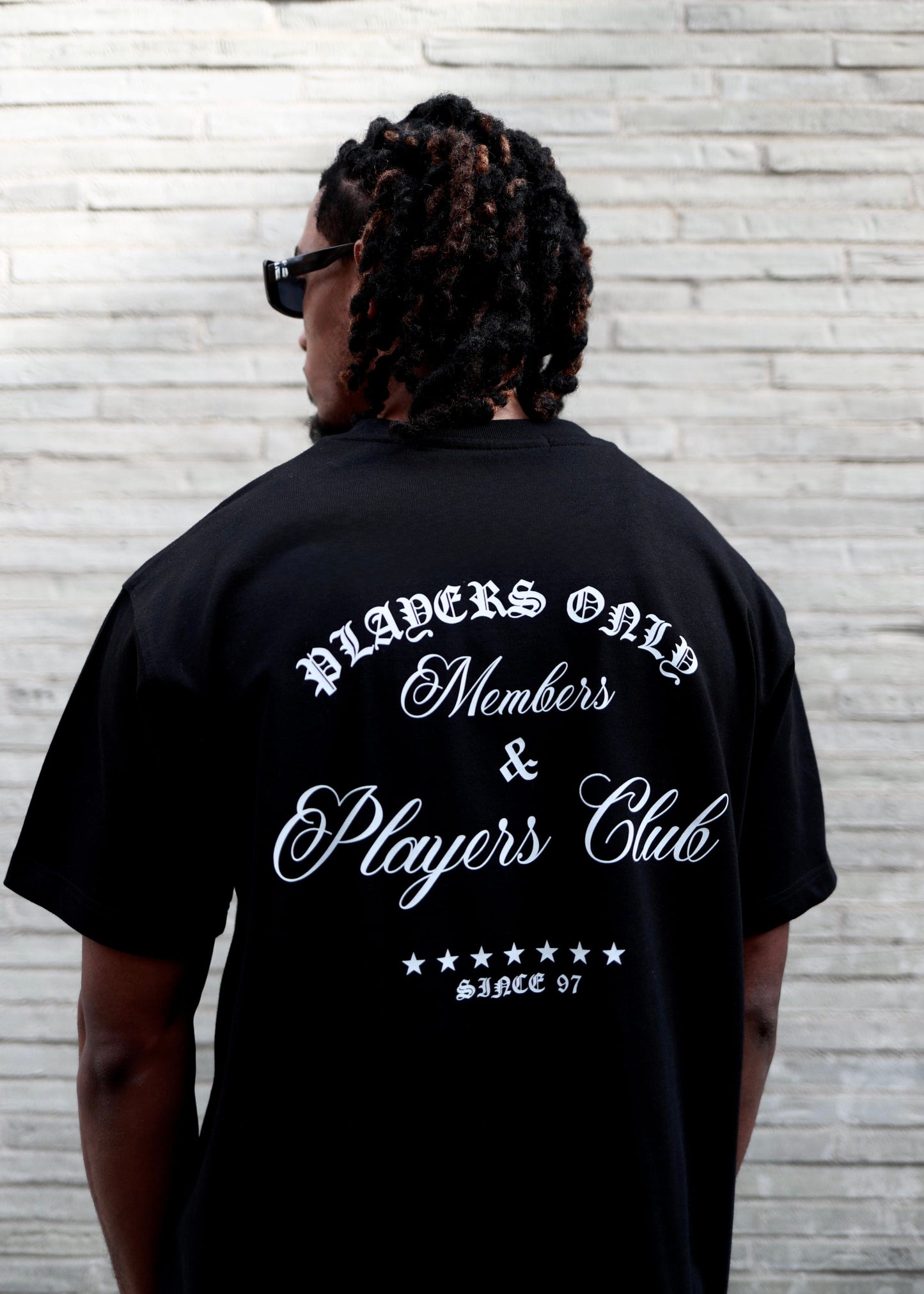 PLAYERS ONLY BLACK EMBROIDERED TEE - Kick Game
