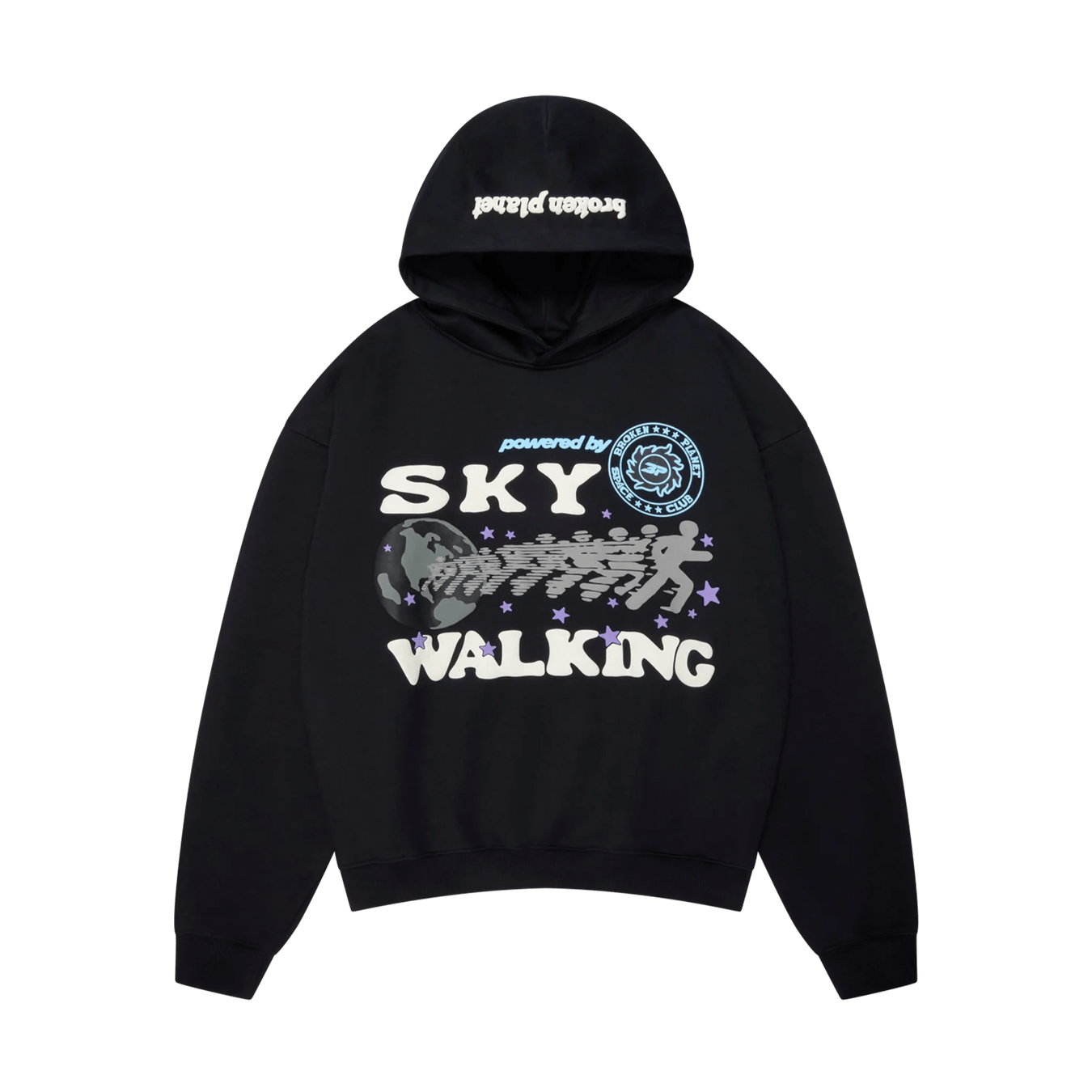 Broken Planet Hoodie 'Sky Walking' - Midnight Black - Kick Game
