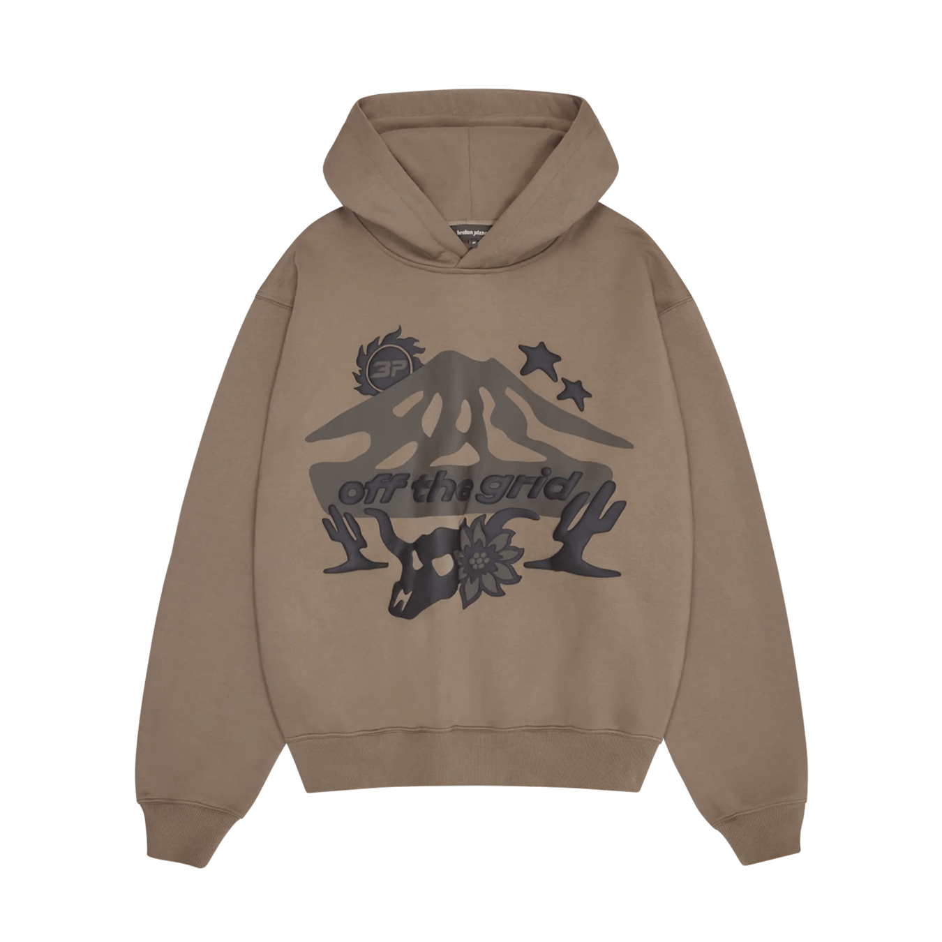 Broken Planet Hoodie Off The Grid Cinder Brown Kick Game