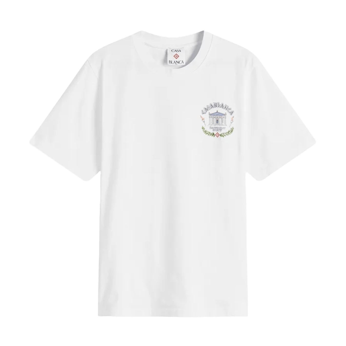 Casablanca Le Temple Du Sport T-Shirt 'White' — Kick Game Casablanca Le Temple Du Sport T-Shirt 'White' — Kick Game