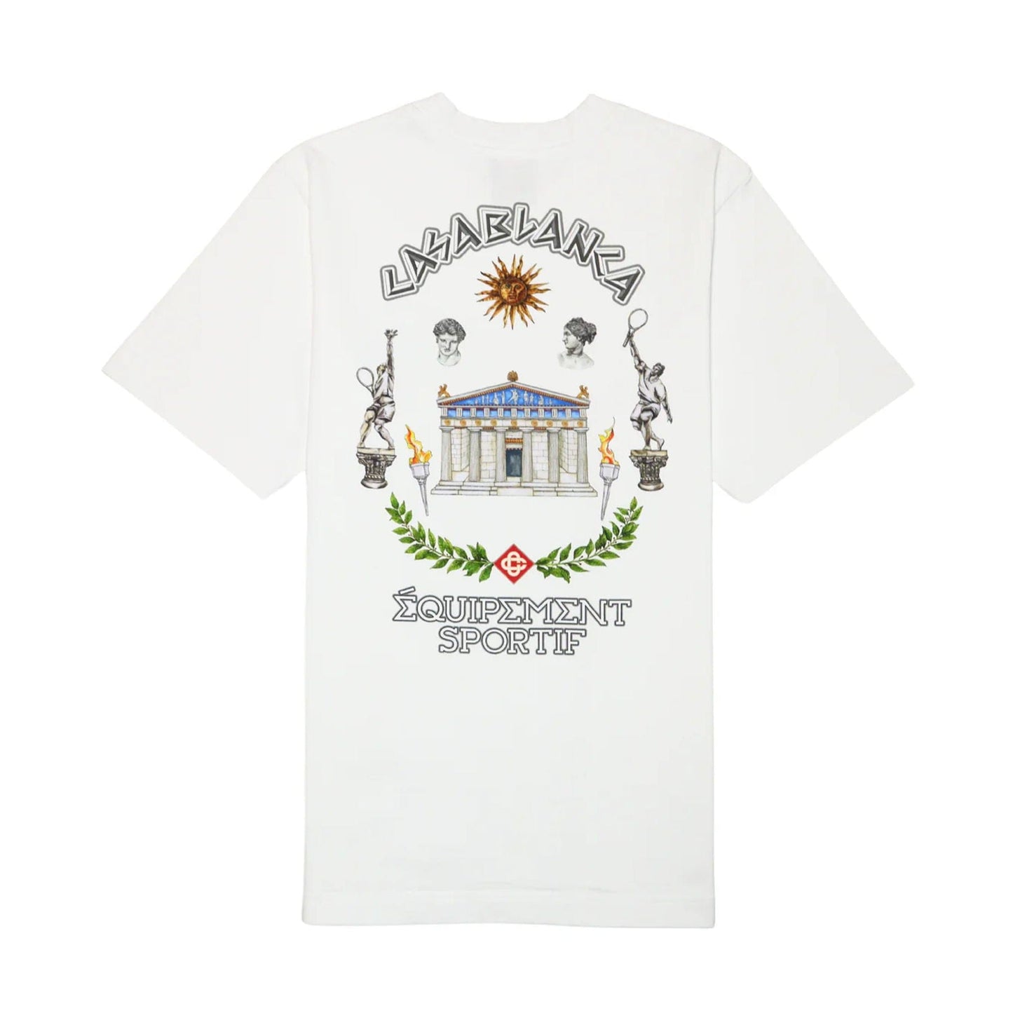 Casablanca Le Temple Du Sport T-Shirt 'White' - Kick Game