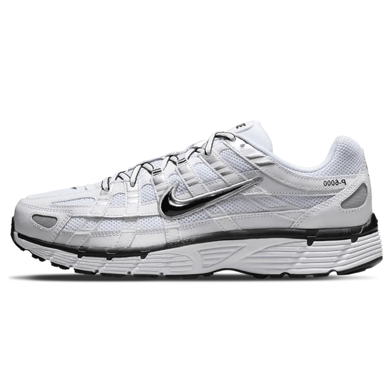 Nike P-6000 'White Metallic Silver Black' - Kick Game