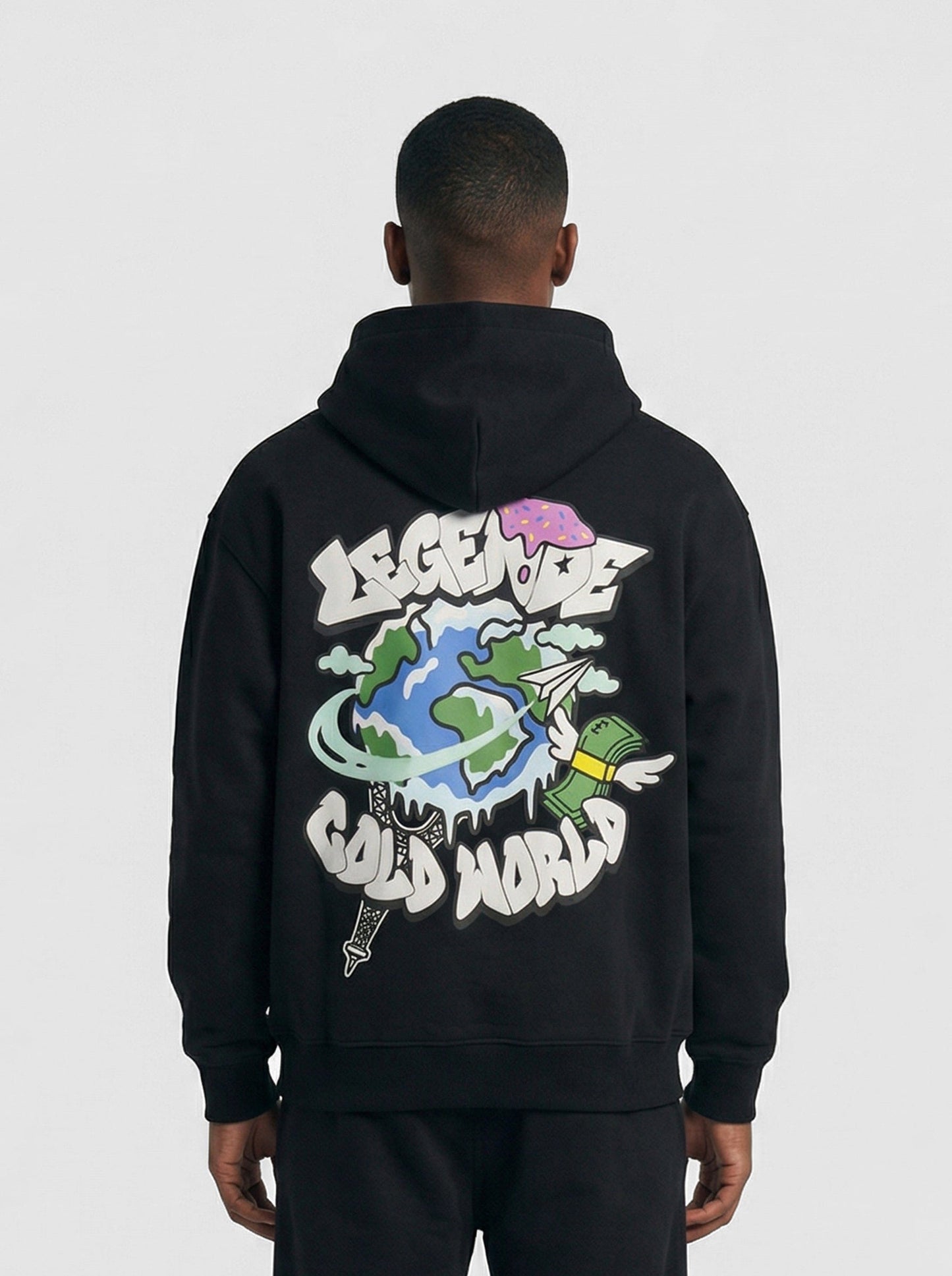 Legende Paris COLD WORLD HOOD - BLACK - Kick Game