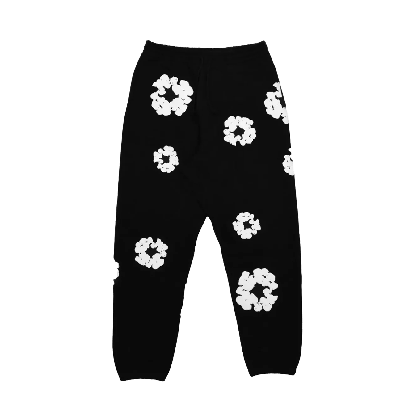 Denim Tears The Cotton Wreath Sweatpants 'Black' - Kick Game