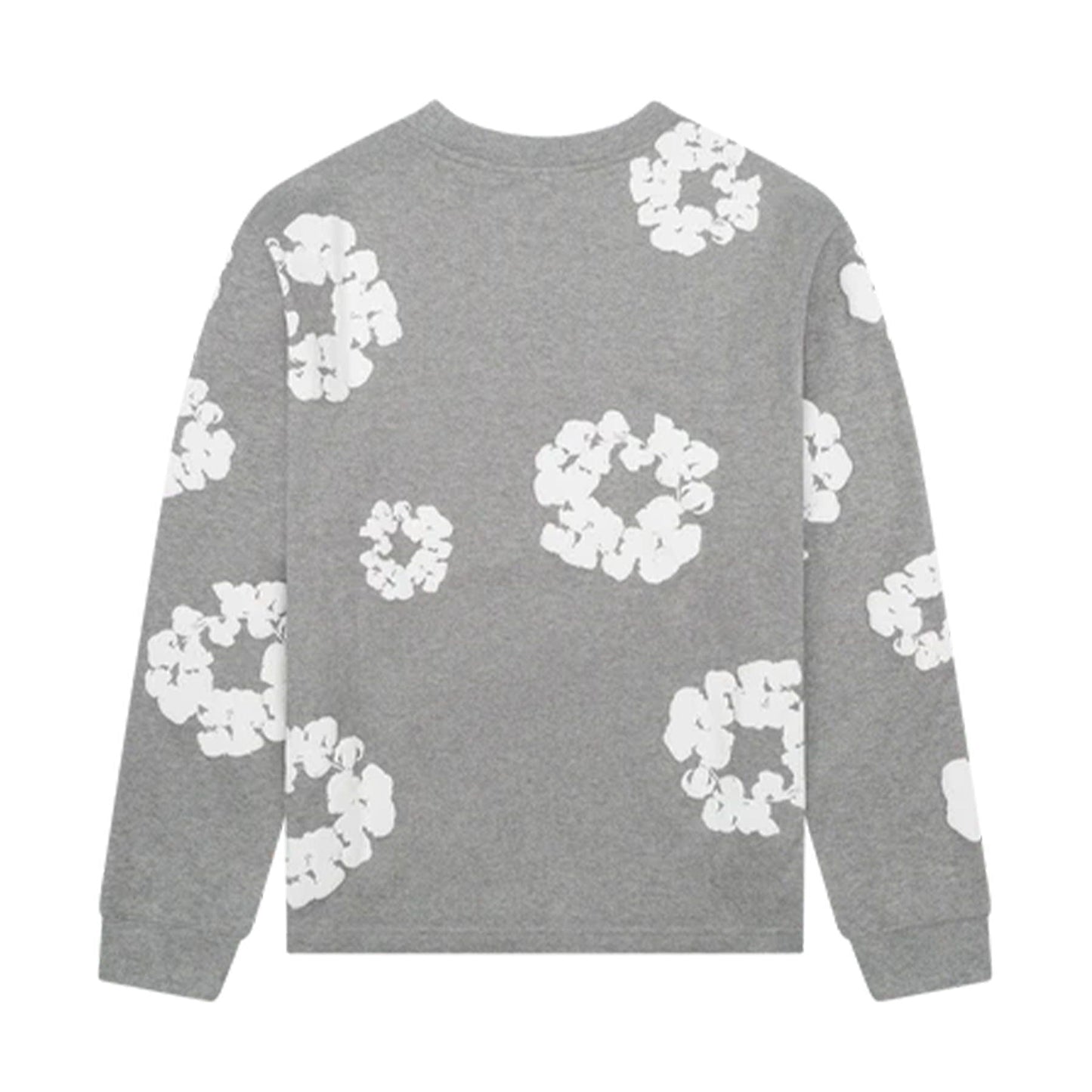 Denim Tears The Cotton Wreath Long Sleeve Tee 'Grey' - Kick Game