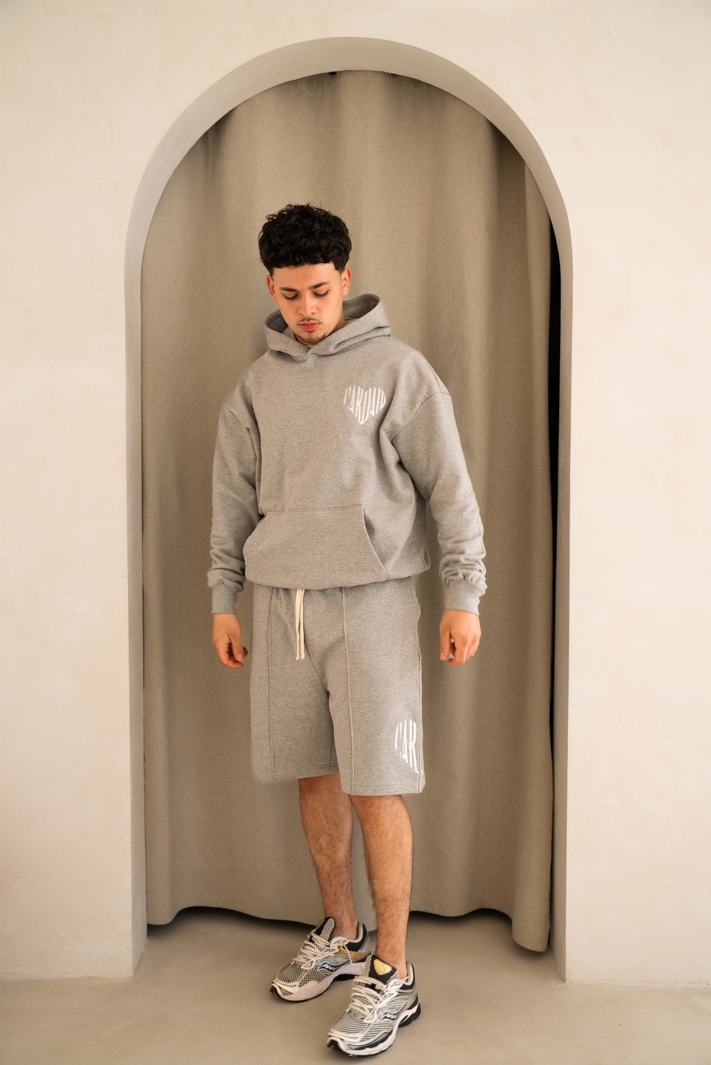 Cardair Embroidered Heart Hoodie - Grey - Kick Game