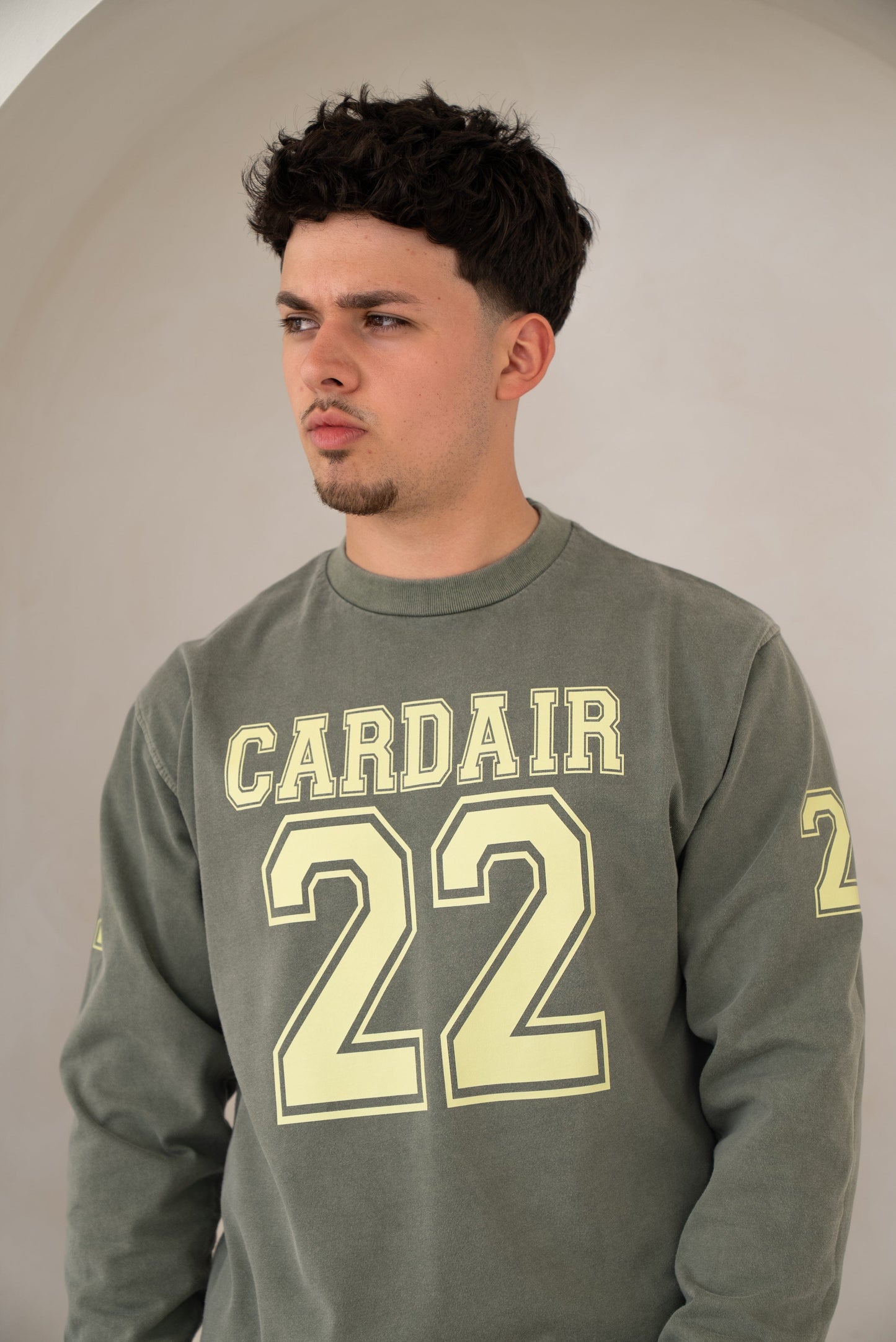 Cardair Varsity Long Sleeve T Shirt - Olive - Kick Game