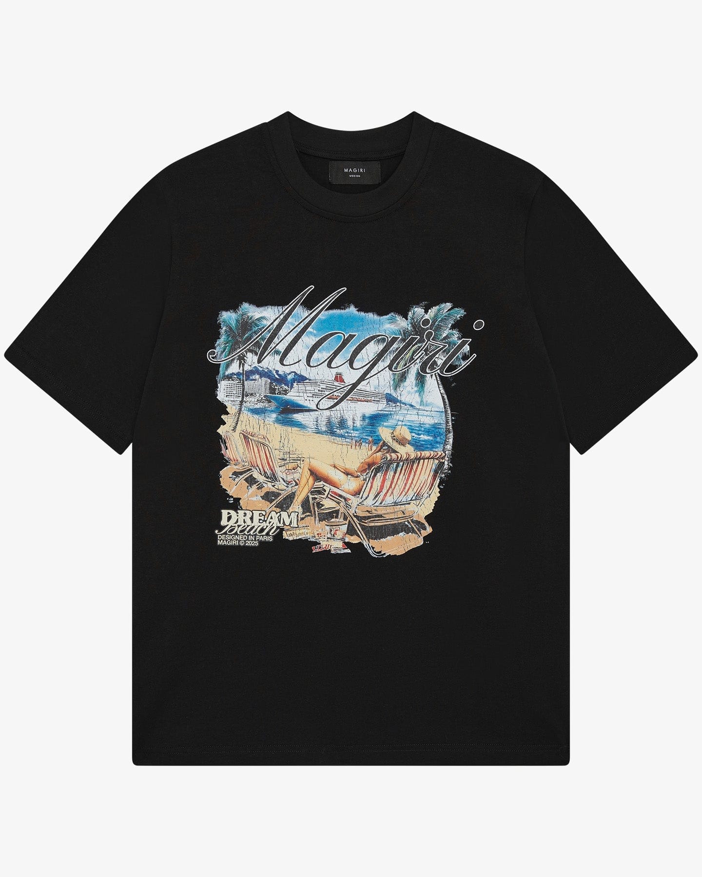 Magiri Dream Beach Printed T-Shirt 'Black' - Kick Game