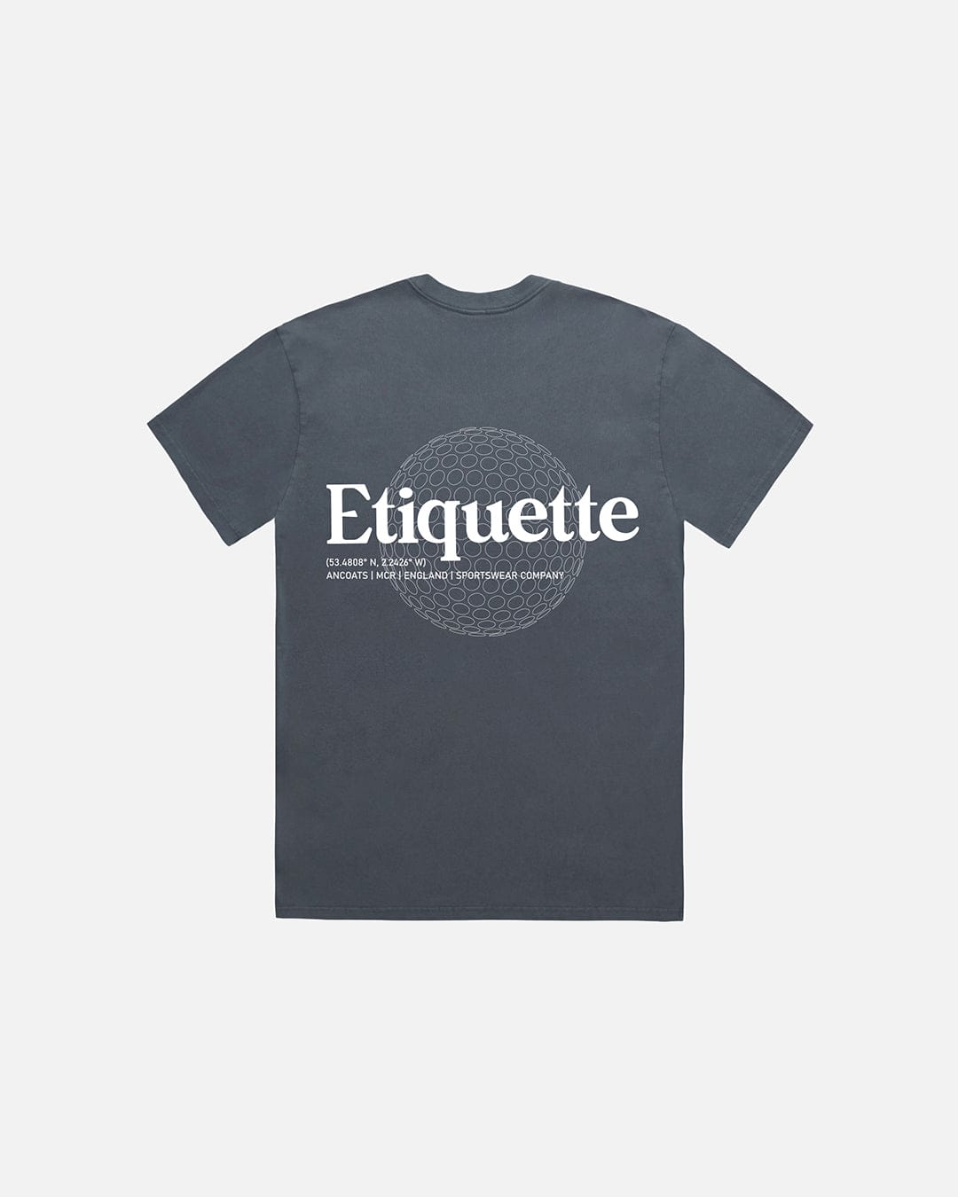 Etiquette Sphere Tee 'Faded Indigo' - Kick Game