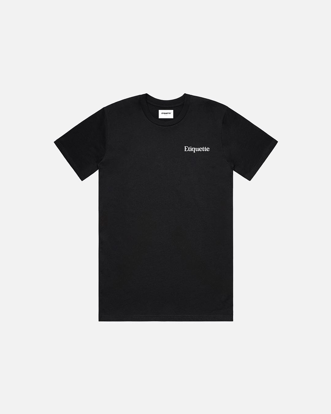 Etiquette Pure Organic Cotton Classic Tee 'Black' - Kick Game