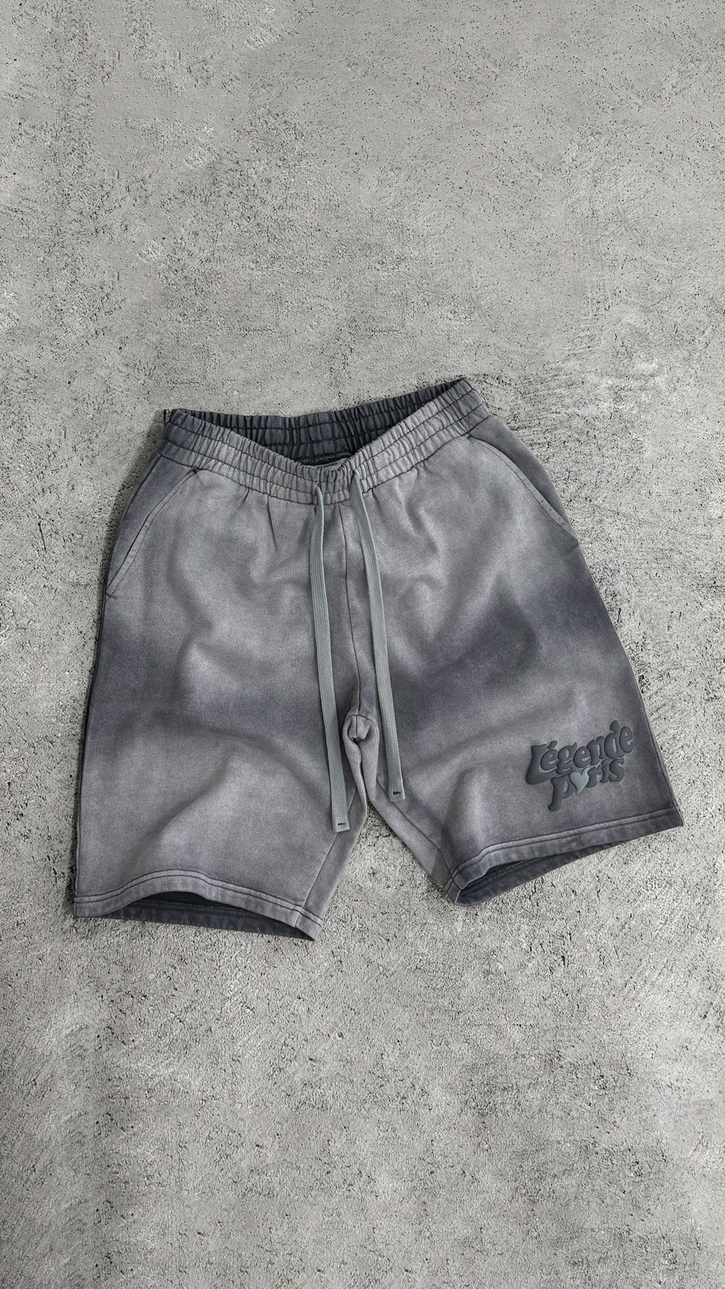Legende Paris LND GRADIENT SHORT - CHARCOAL WASHED - Kick Game