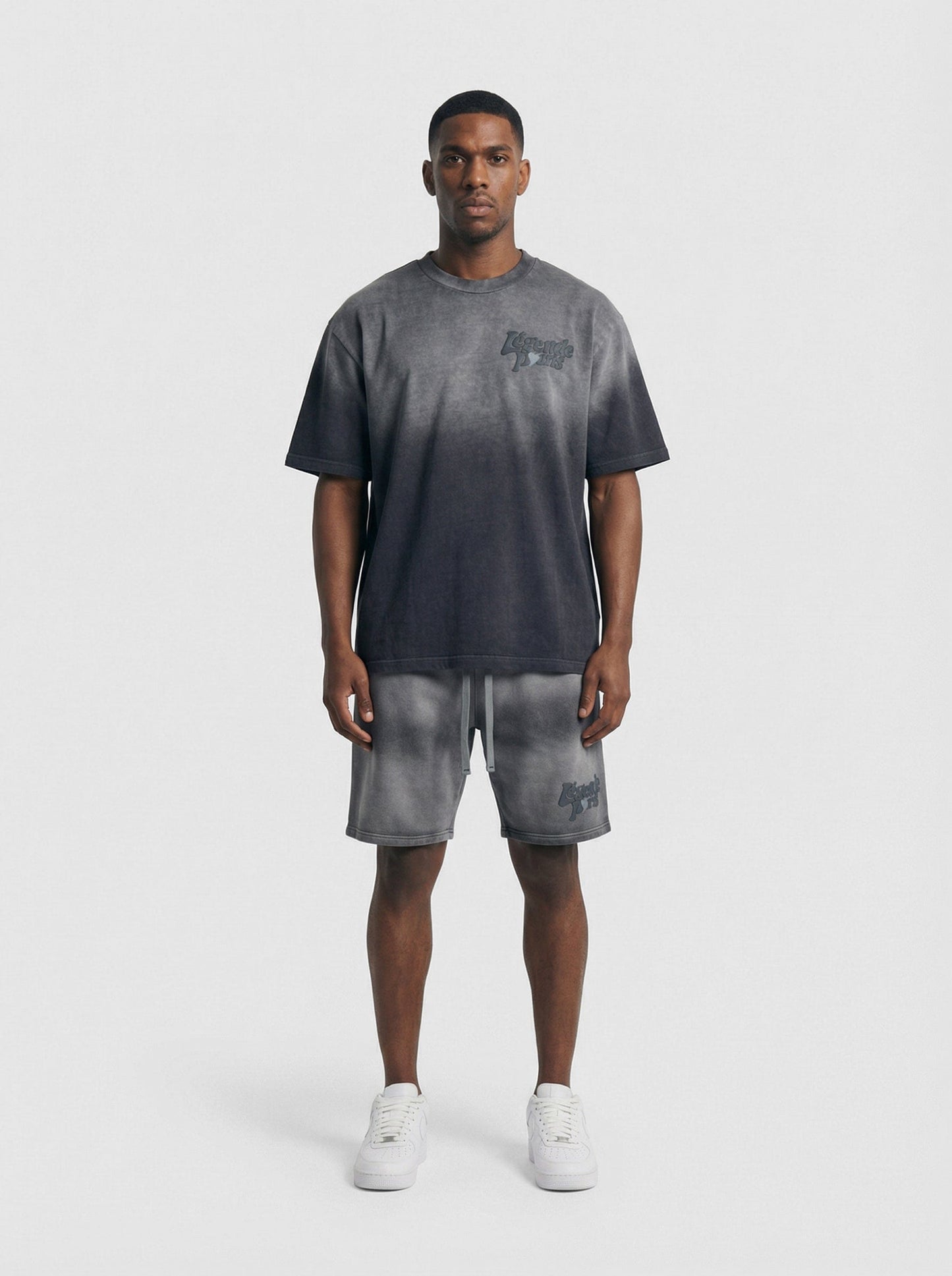 Legende Paris LND GRADIENT SHORT - CHARCOAL WASHED - Kick Game