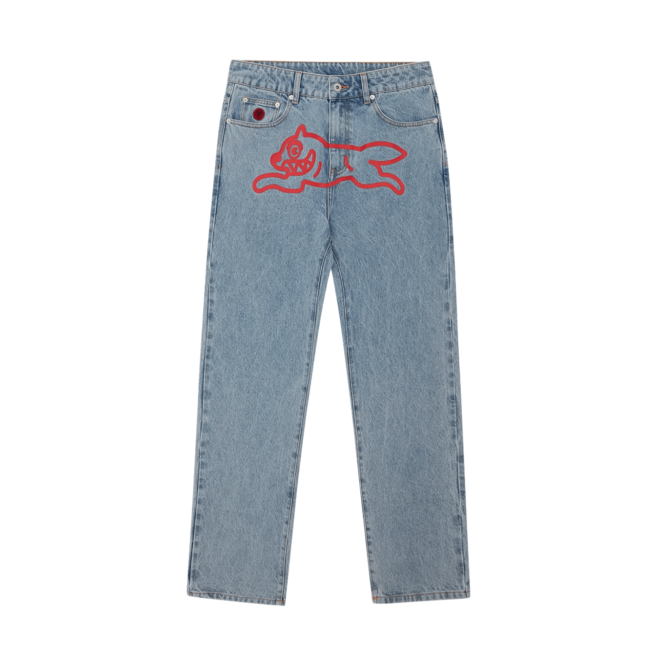 ICECREAM Running Dog Denim Pants 'Light Wash Blue' - Kick Game