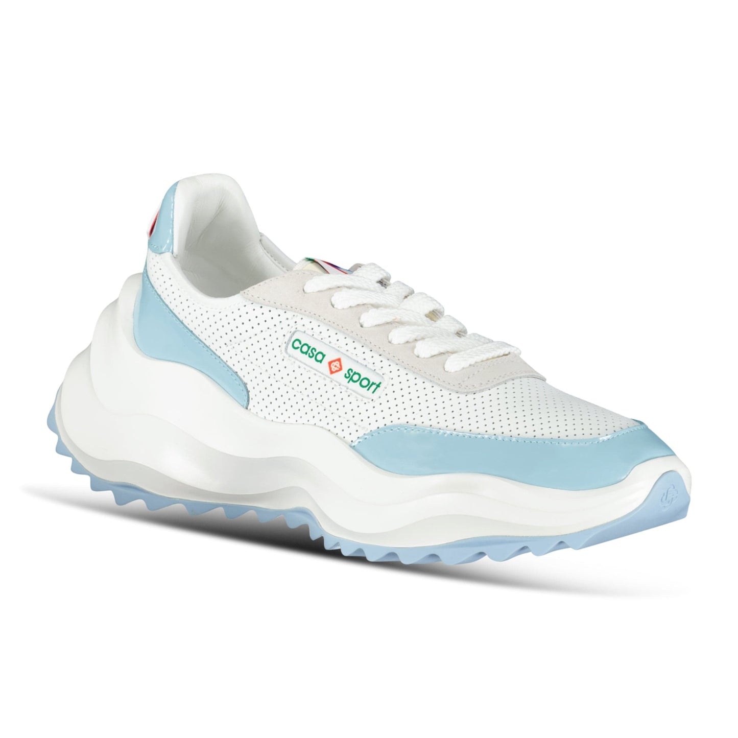 Casablanca Atlantis Chunky Sneakers White & Baby Blue - Kick Game