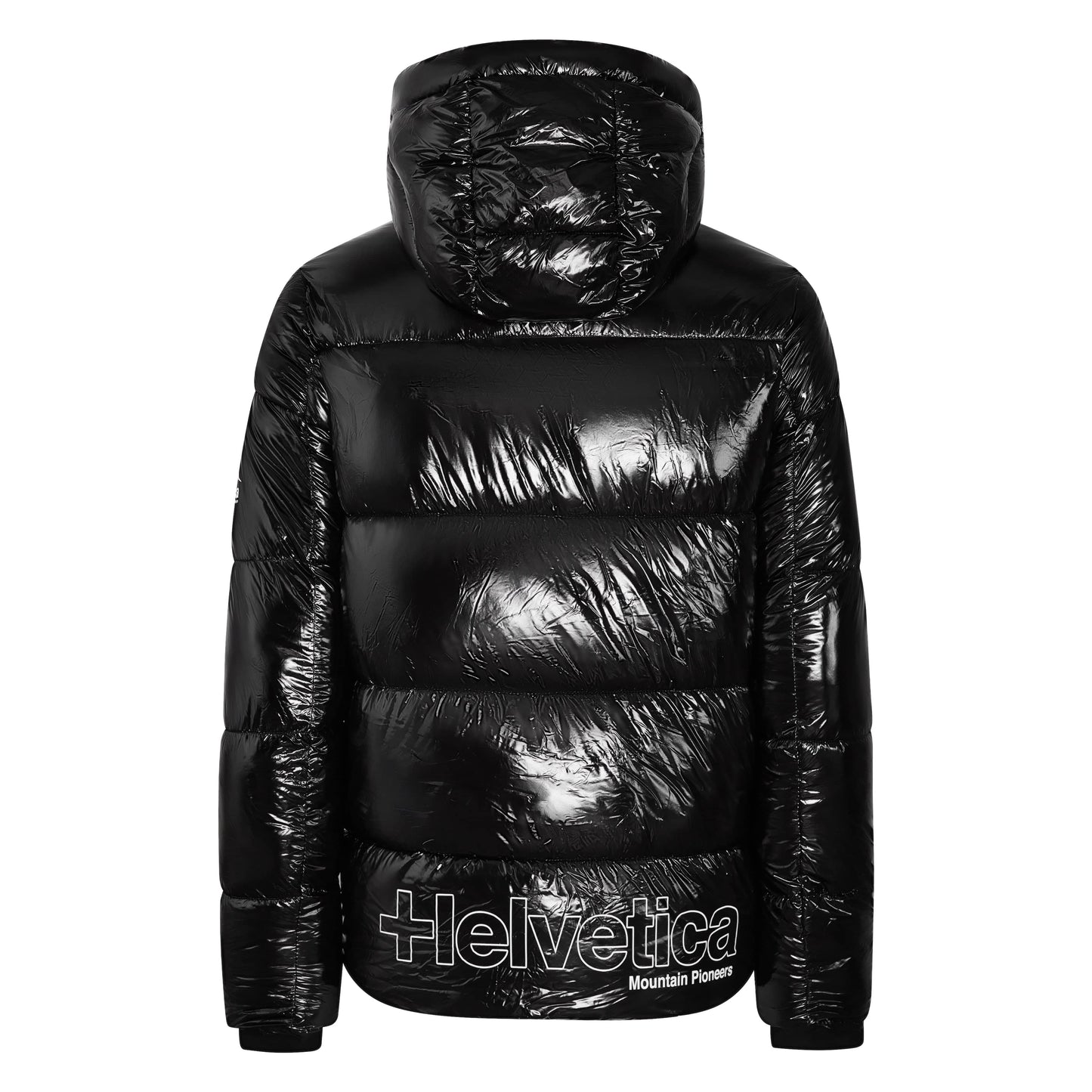 Helvetica Mountain Pioneers Viber Hooded Down Jacket - Kick Game