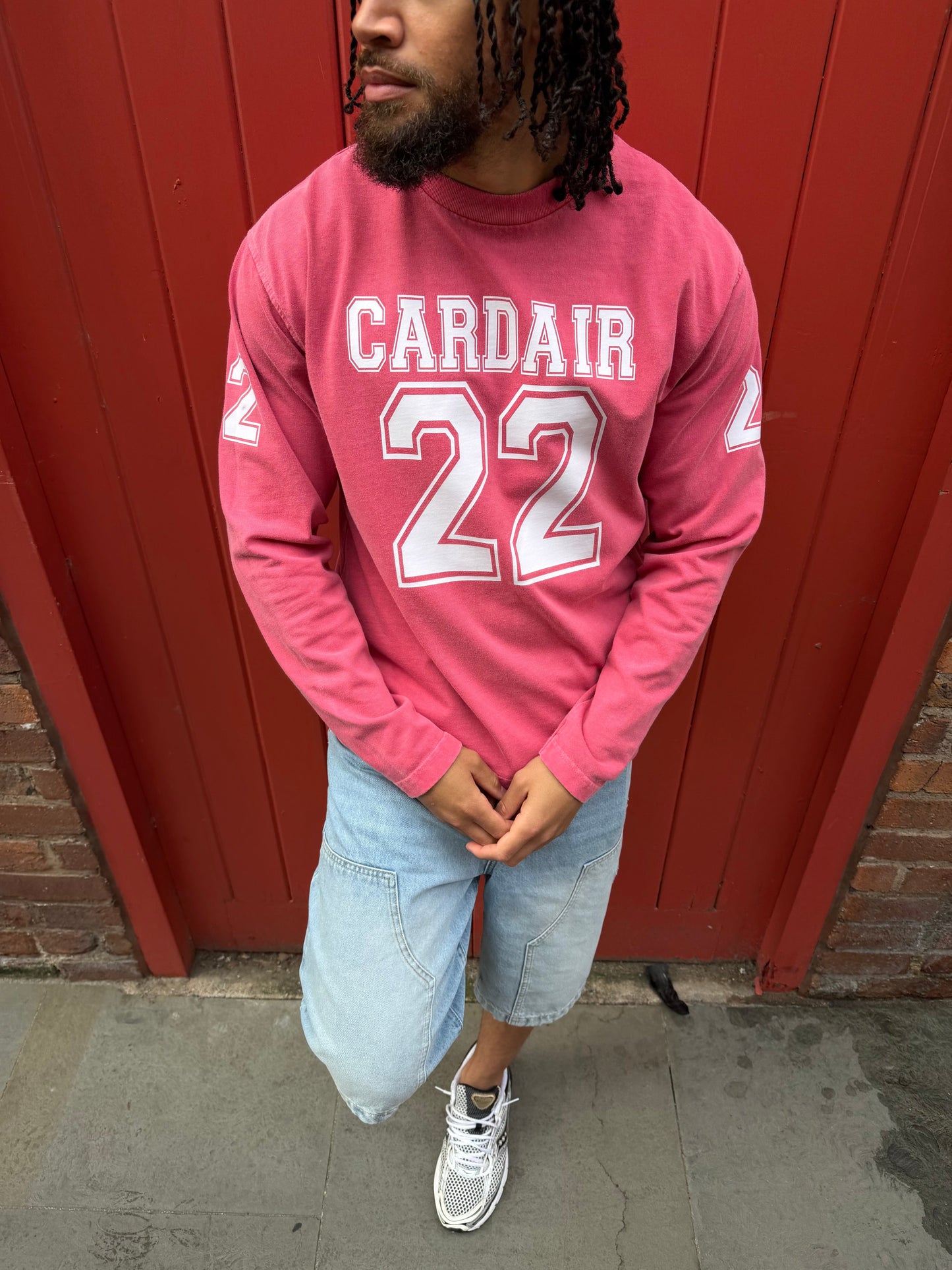 Cardair Varsity Long Sleeve T Shirt - Red - Kick Game