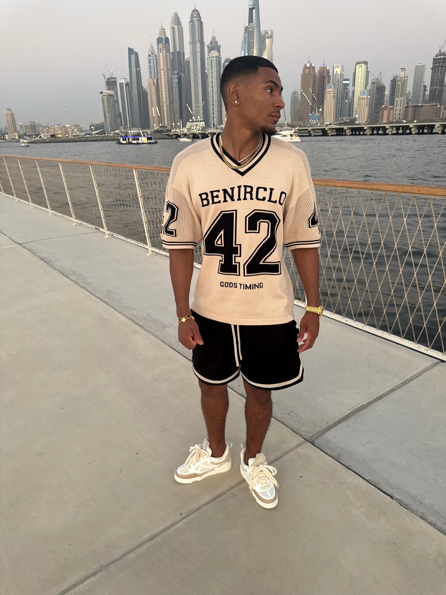 God’s Timing 83 knit Jersey - Cream - Kick Game