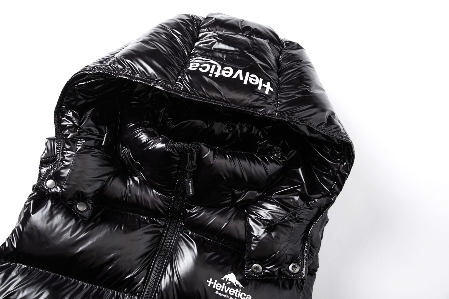 Helvetica Mountain Pioneers Space Sleeveless Hooded Jacket - Kick Game