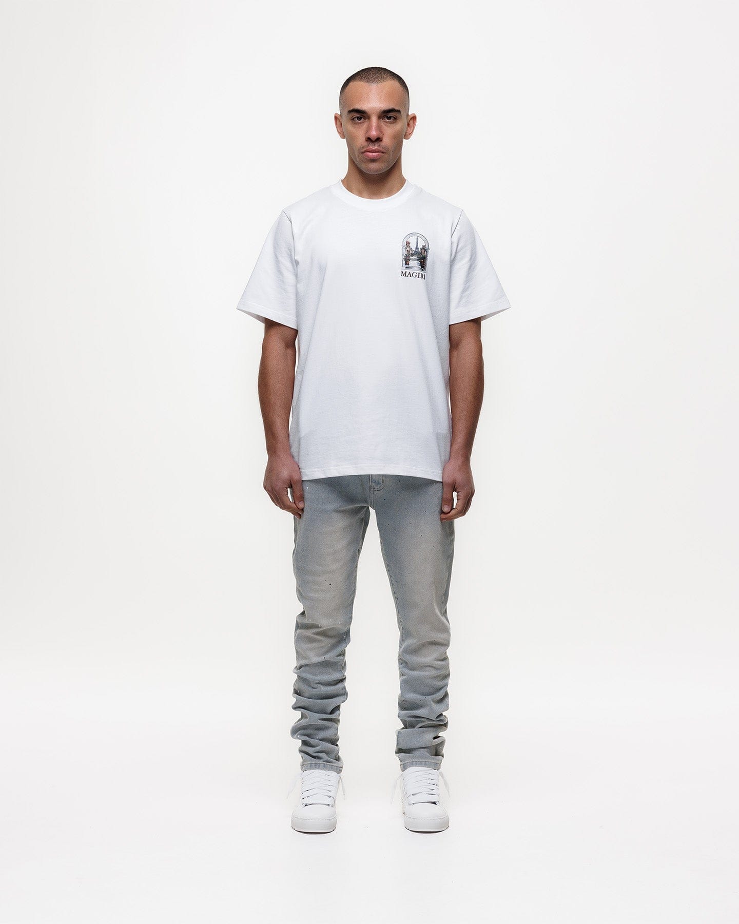 Magiri Indigo Painted Slim Jeans 'Blue' - Kick Game