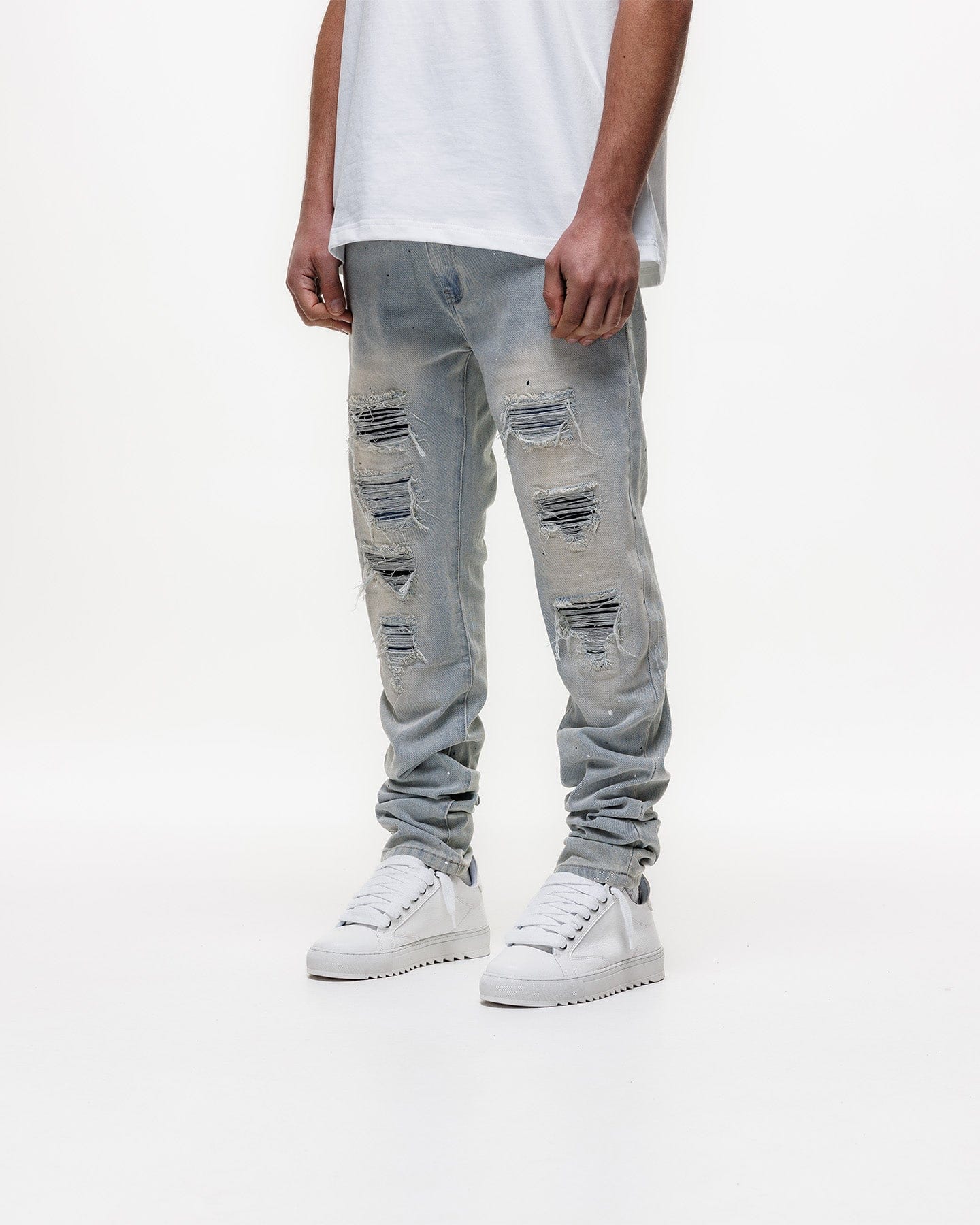 Magiri Indigo Ripped Slim Jeans 'Blue' - Kick Game