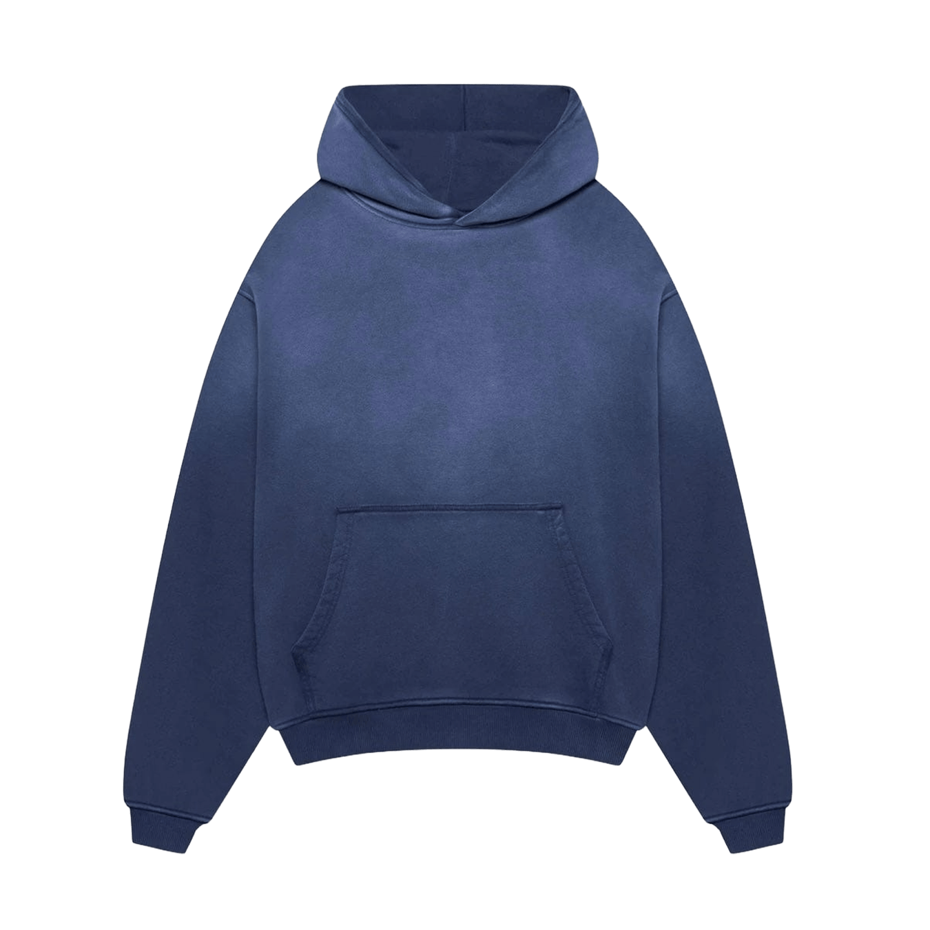 KAIZEN MARKET BLANK HEAVYWEIGHT FADE OUT HOODIE BLUE - Kick Game