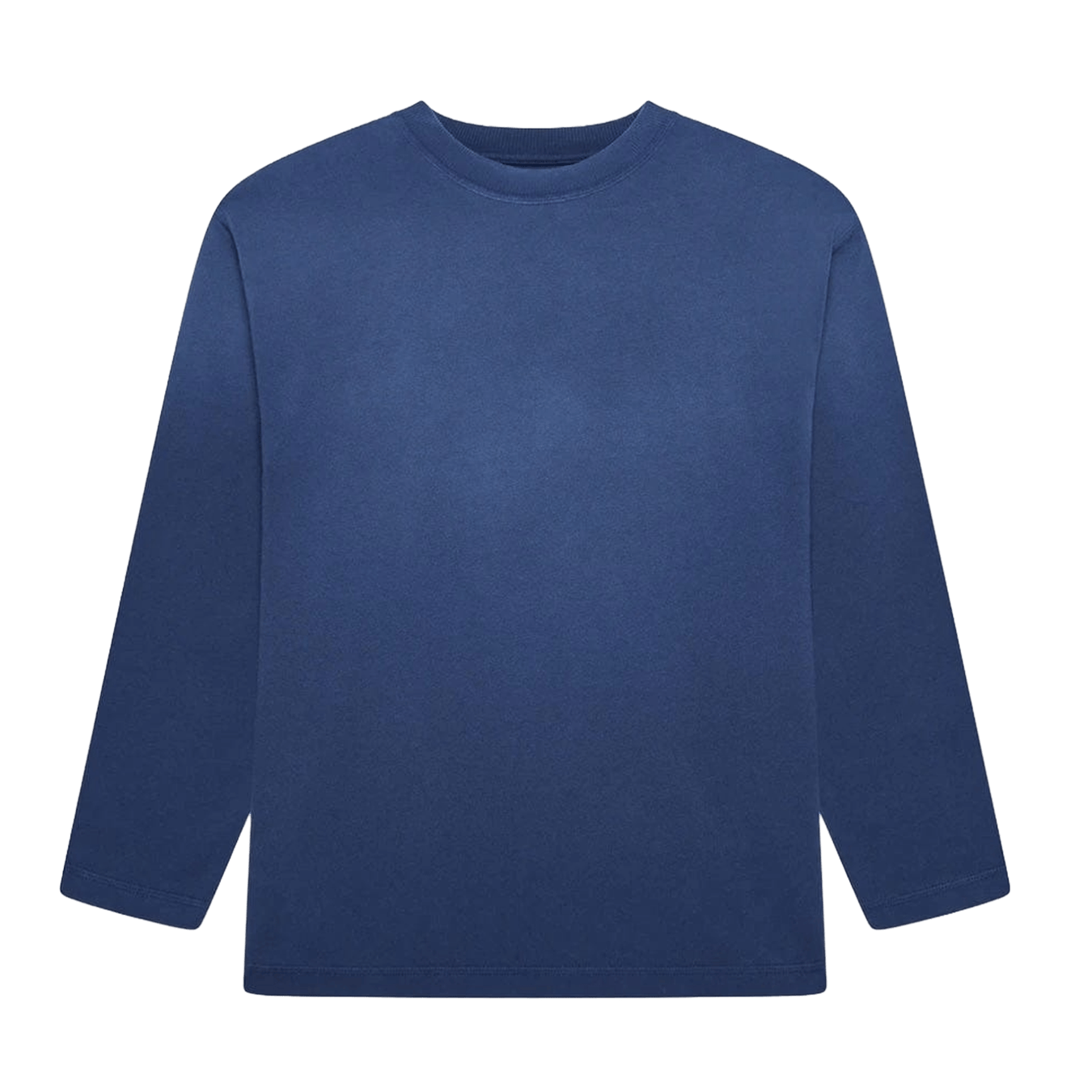 KAIZEN MARKET BLANK HEAVYWEIGHT FADE OUT LONGSLEEVE TEE BLUE - Kick Game