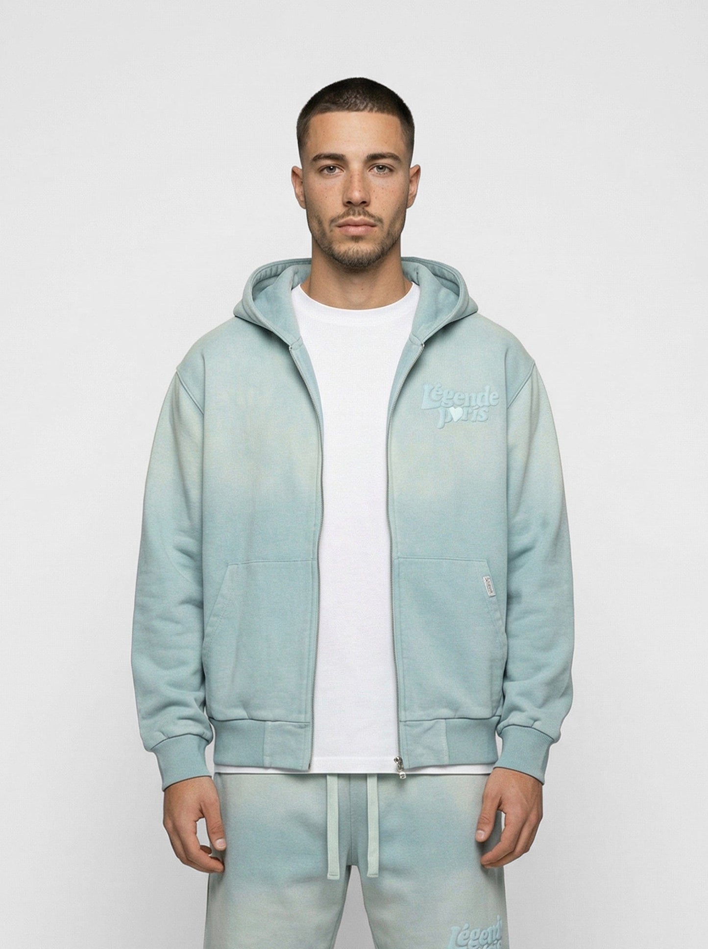 Legende Paris LND GRADIENT HOOD - ICY BLUE - Kick Game