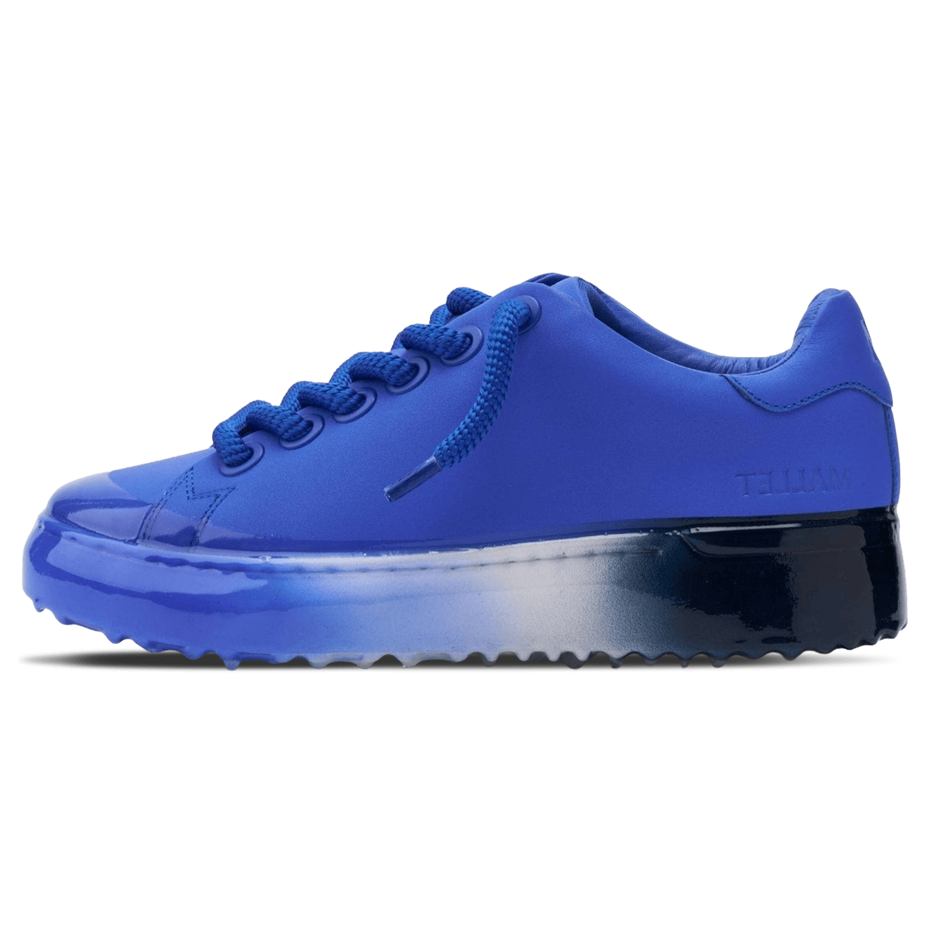 MALLET GRFTR Lite Men's Blue Ombre Dip Leather Trainers - Kick Game