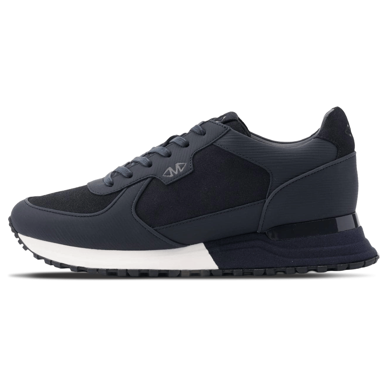 MALLET Boundary Men's Navy Ripple Leather Trainers - Kick Game