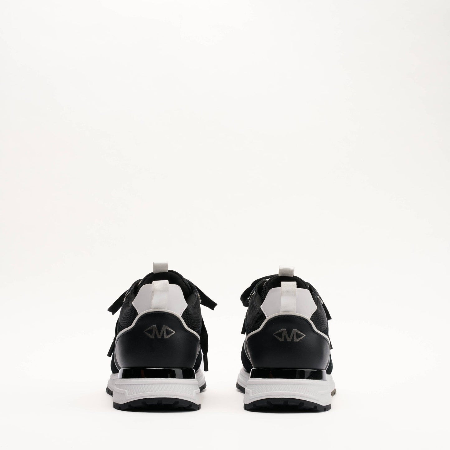 MALLET Bethnal Men's Black White Leather Trainers - Kick Game