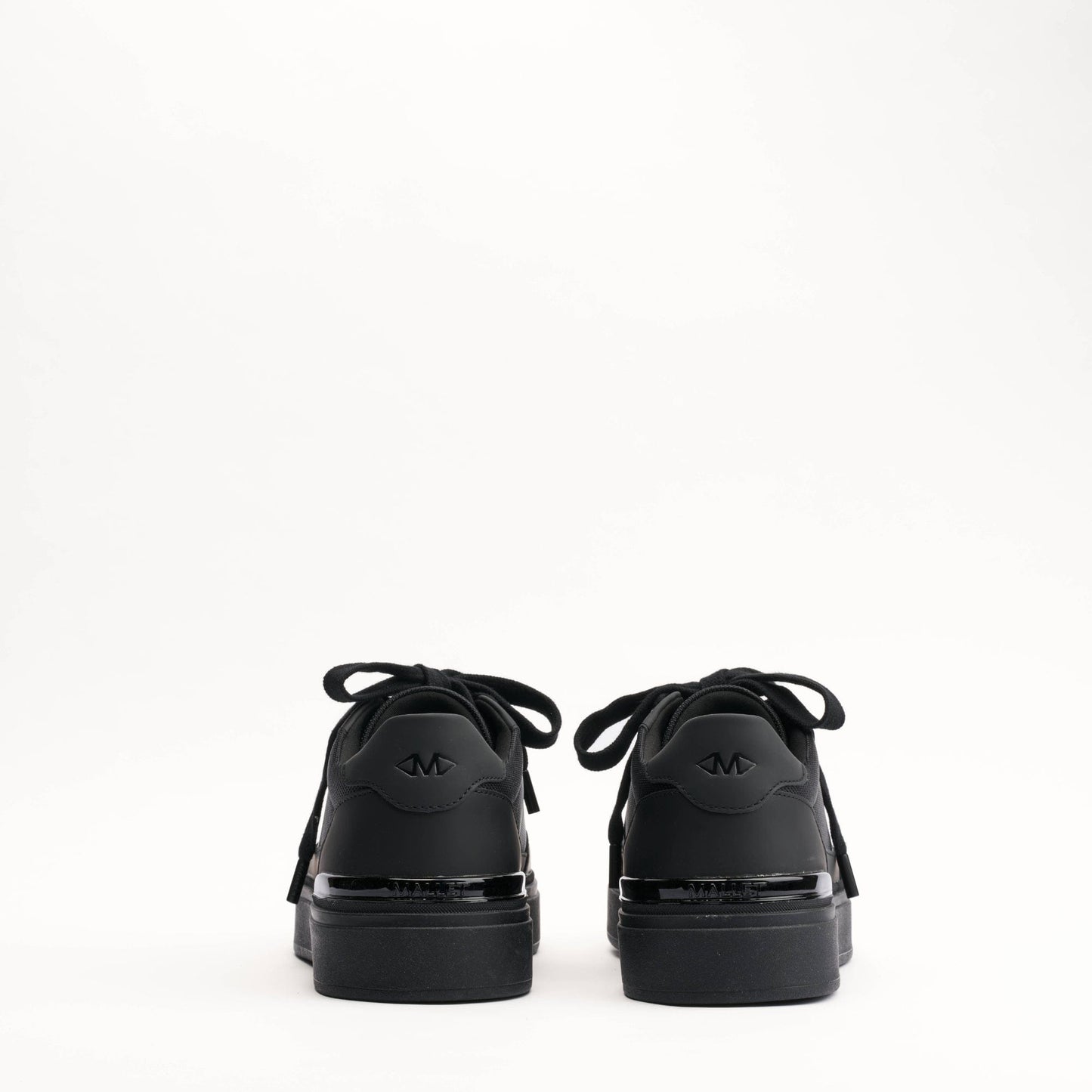 MALLET Lansbury Men's Black Leather & Nylon Trainers - Kick Game