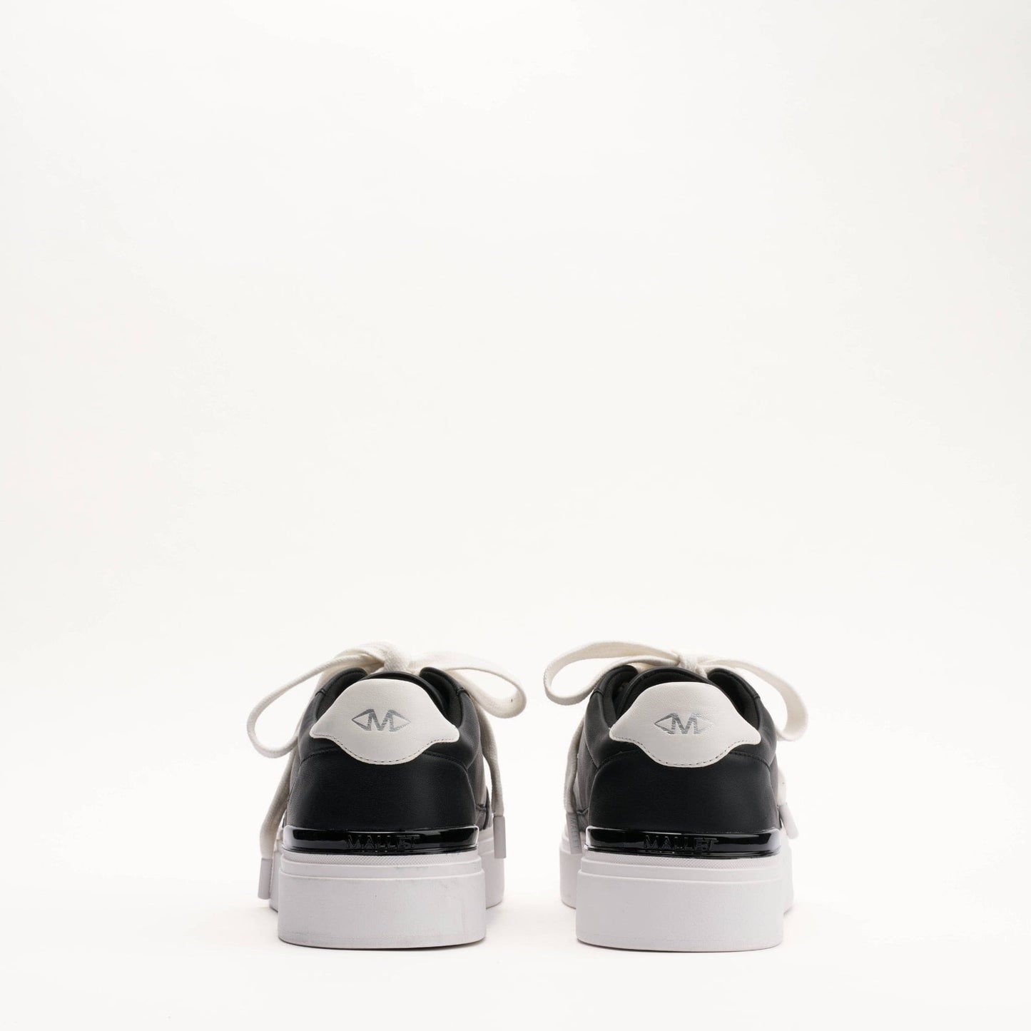 MALLET Lansbury Men's Black Nappa Leather Trainers - Kick Game