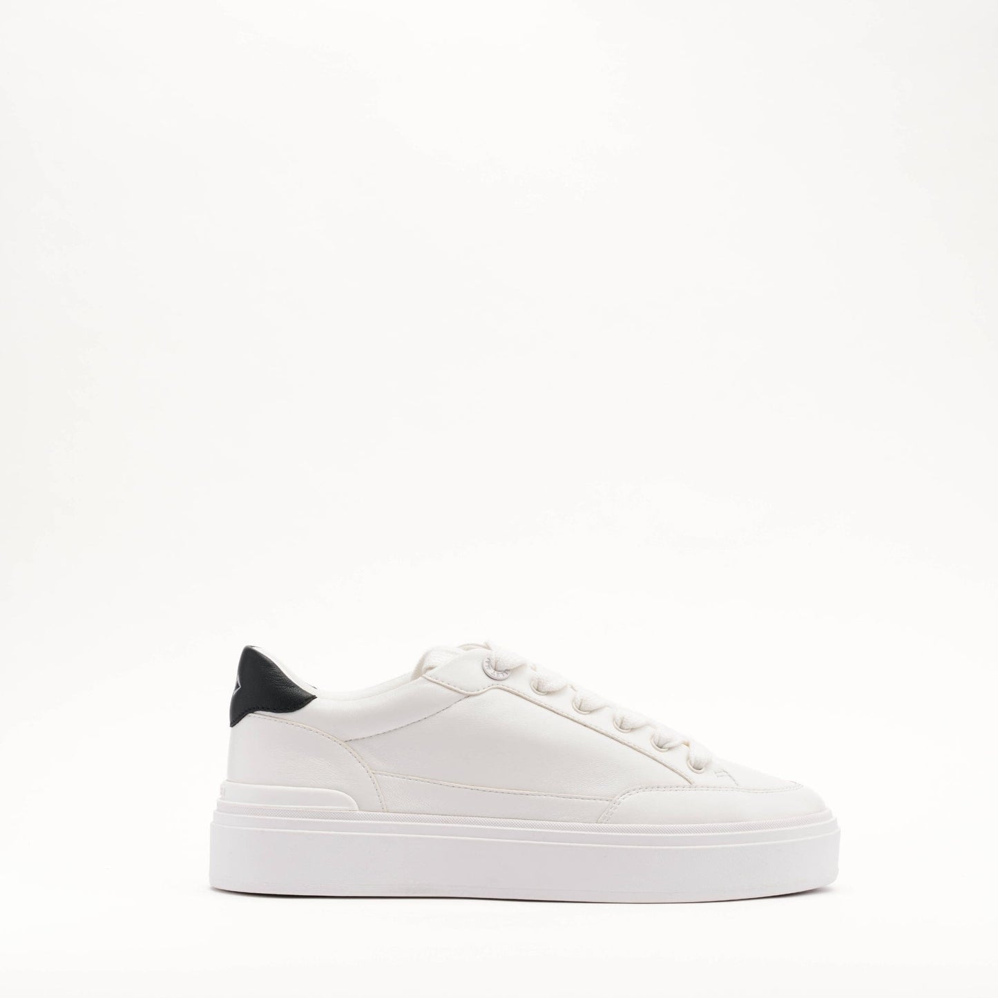 MALLET Lansbury Men's White Nappa Leather Trainers - Kick Game