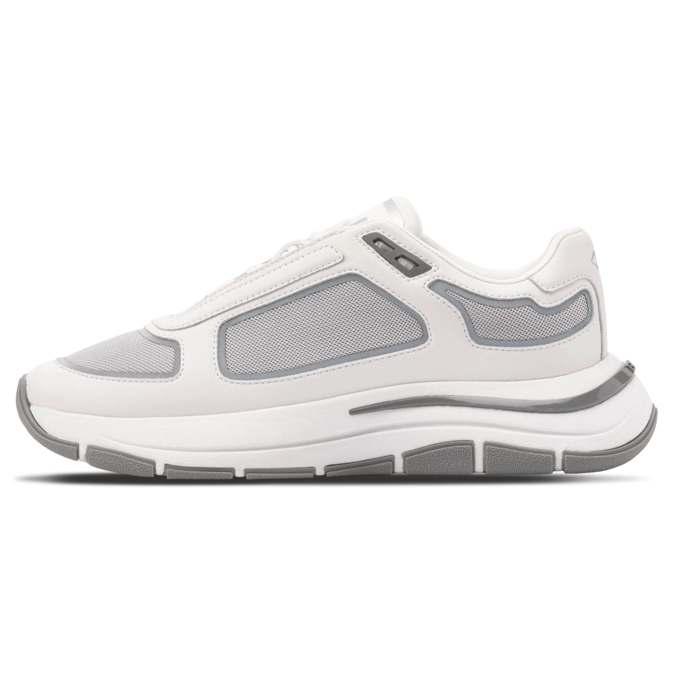 MALLET Alton Men's White Chrome Leather Trainers - Kick Game