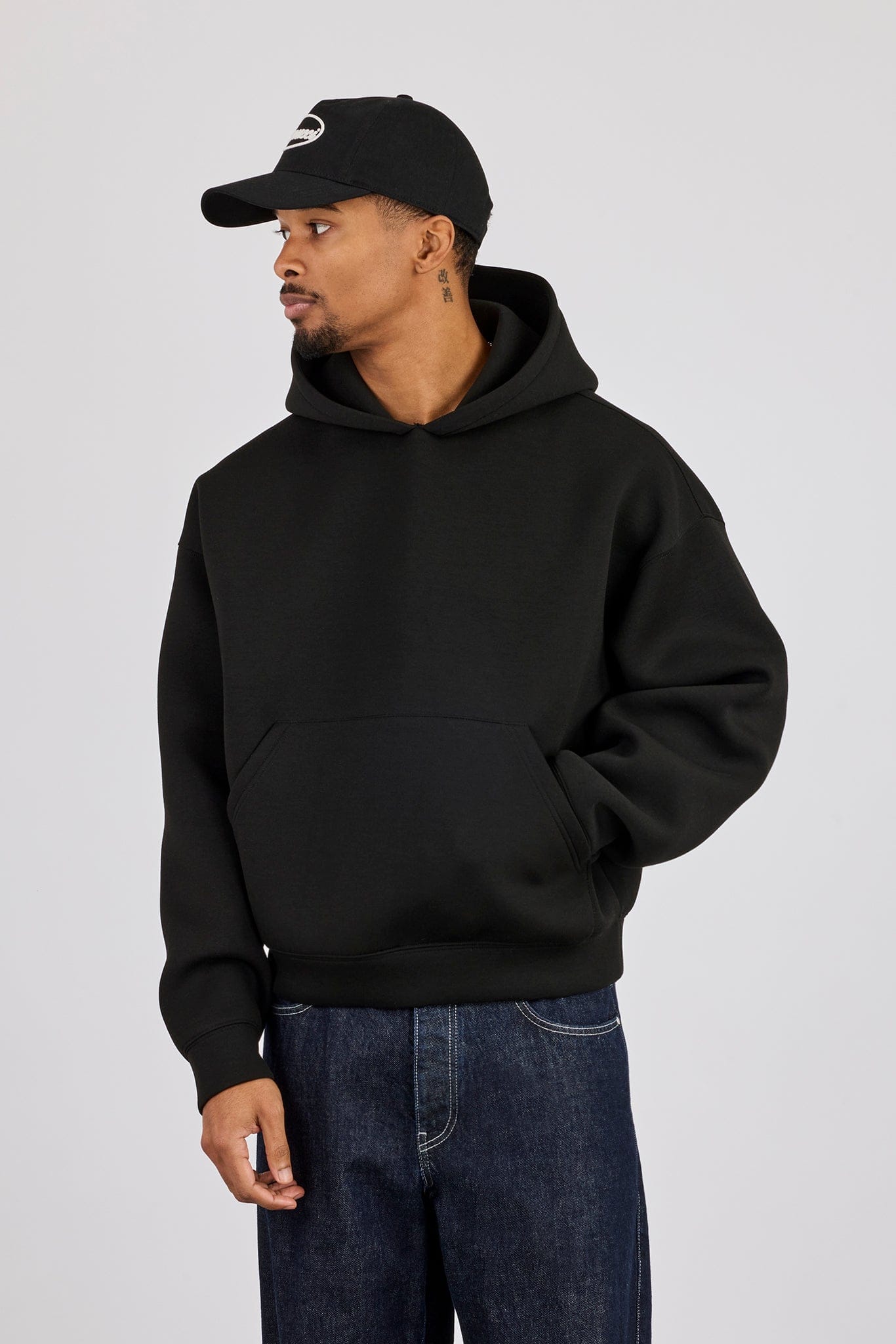 Scuba Boxy Hoodie - Black - Kick Game
