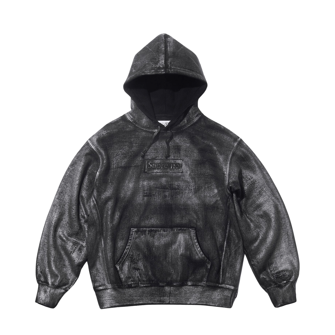 Supreme x MM6 Maison Margiela Foil Box Logo Hoodie 'Dark