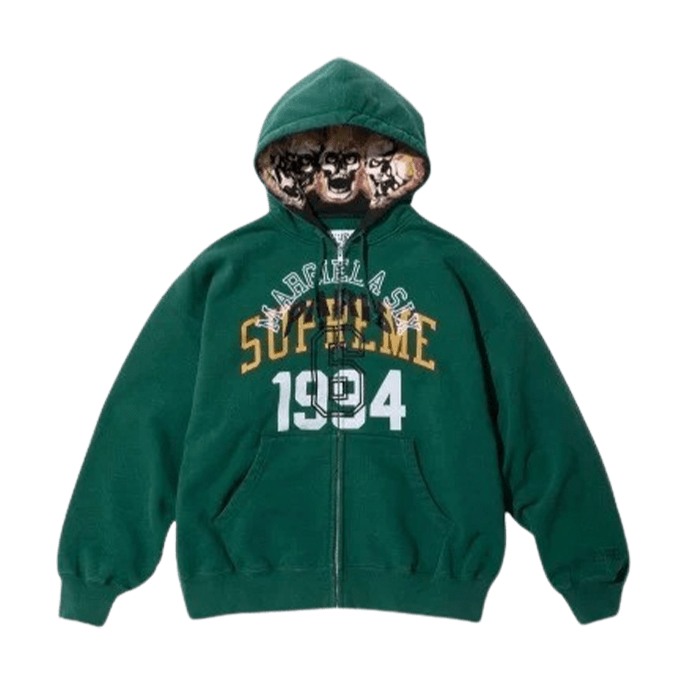 Supreme x MM6 Maison Margiela Zip Up Hoodie 'Dark Green' – Kick Game