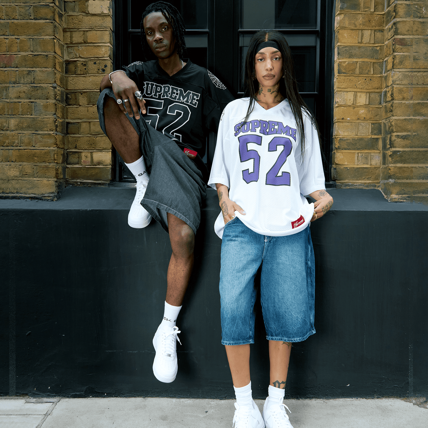 Supreme Spiderweb Football Jersey 'Black' - Kick Game